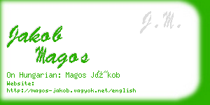 jakob magos business card